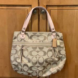 Coach Poppy Art Glam Tote Bag